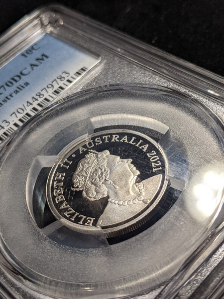 2021 Proof Ten Cent 10c Australia PCGS PR70DCAM FDC UNC #2072