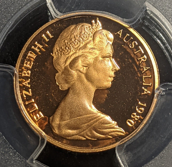 1980 Proof One Cent 1c Australia PCGS PR69DCAM FDC UNC #2086