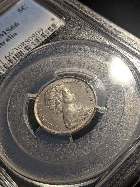 1978 Five Cent 5c Australia PCGS MS66 GEM UNC #2097