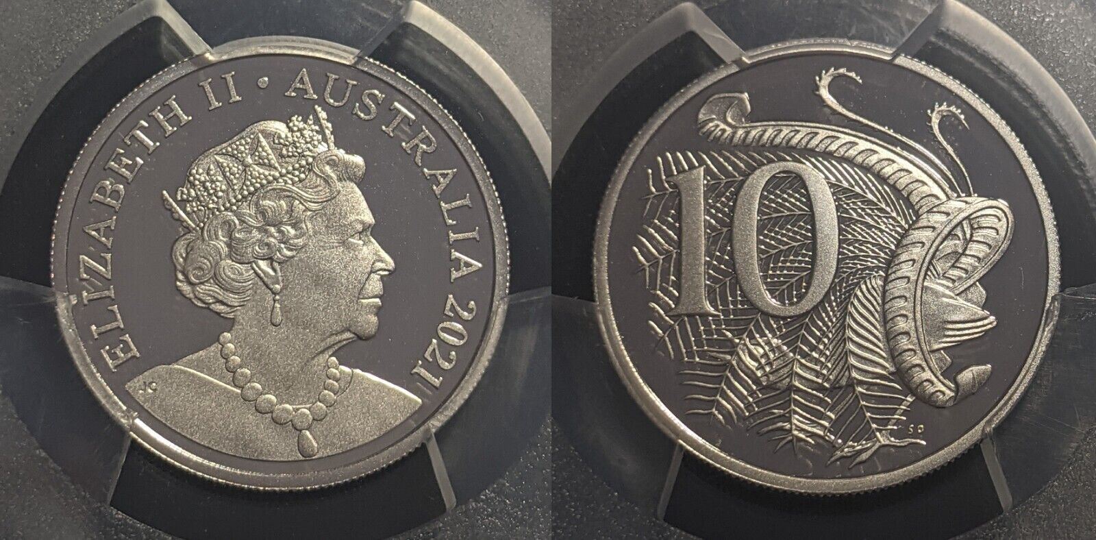 2021 Proof Ten Cent 10c Australia PCGS PR70DCAM FDC UNC #2098