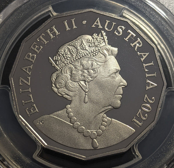 2021 Proof Fifty Cent 50c Australia PCGS PR70DCAM FDC UNC #2103