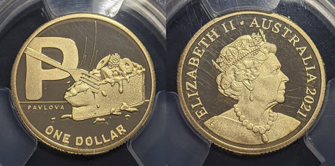 2021 Proof One Dollar $1 P Pavlova GACH Australia PCGS PR70DCAM FDC UNC #2121