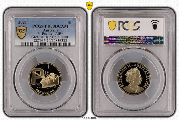 2021 Proof One Dollar $1 P Pavlova GACH Australia PCGS PR70DCAM FDC UNC #2121