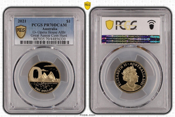 2021 Proof One Dollar $1 O Opera House GACH Australia PCGS PR70DCAM FDC #2123