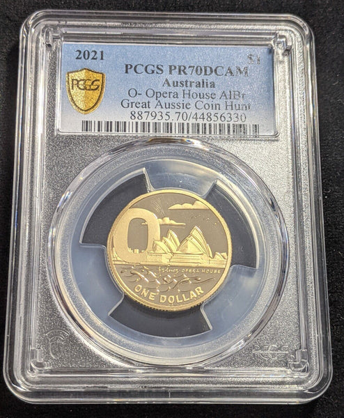 2021 Proof One Dollar $1 O Opera House GACH Australia PCGS PR70DCAM FDC #2123