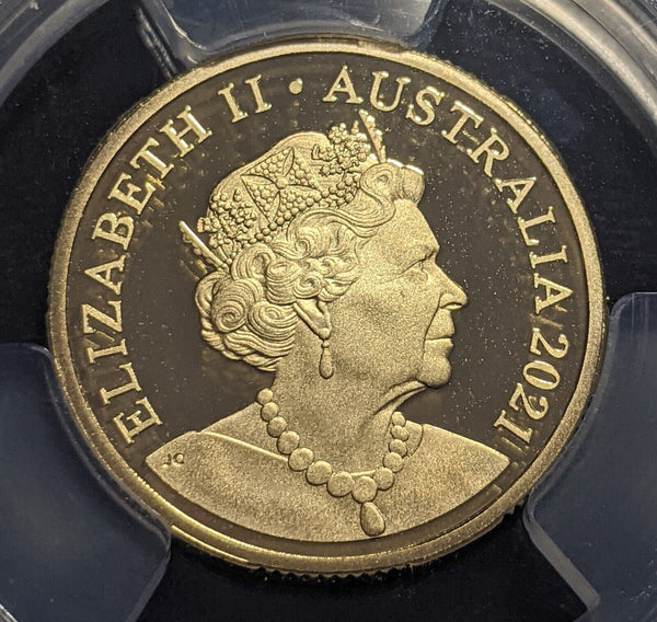 2021 Proof One Dollar $1 U Ulysses Butterfly GACH Australia PCGS PR70DCAM FDC