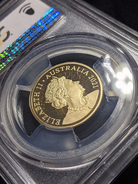 2021 Proof One Dollar $1 U Ulysses Butterfly GACH Australia PCGS PR70DCAM FDC