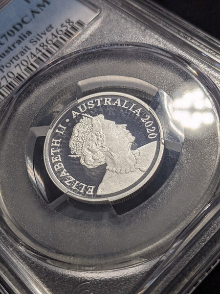 2020 Proof Silver Ten Cent 10c 6th Portrait Australia PCGS PR70DCAM FDC UNC#2126