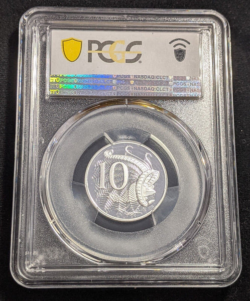 2020 Proof Silver Ten Cent 10c 6th Portrait Australia PCGS PR70DCAM FDC UNC#2126