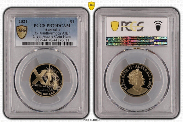 2021 Proof One Dollar $1 X Xanthorrhoea GACH Australia PCGS PR70DCAM FDC #2131