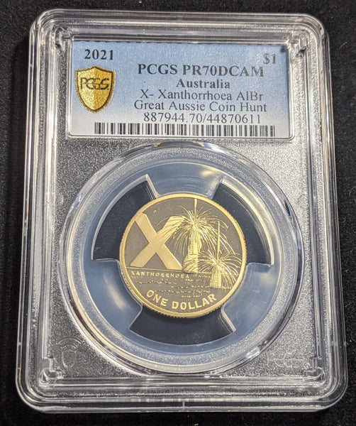2021 Proof One Dollar $1 X Xanthorrhoea GACH Australia PCGS PR70DCAM FDC #2131