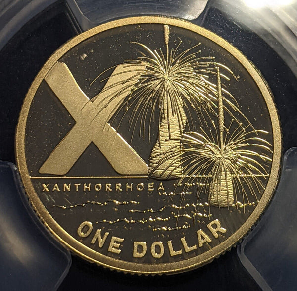 2021 Proof One Dollar $1 X Xanthorrhoea GACH Australia PCGS PR70DCAM FDC #2131