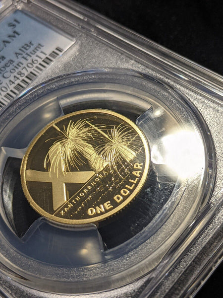 2021 Proof One Dollar $1 X Xanthorrhoea GACH Australia PCGS PR70DCAM FDC #2131