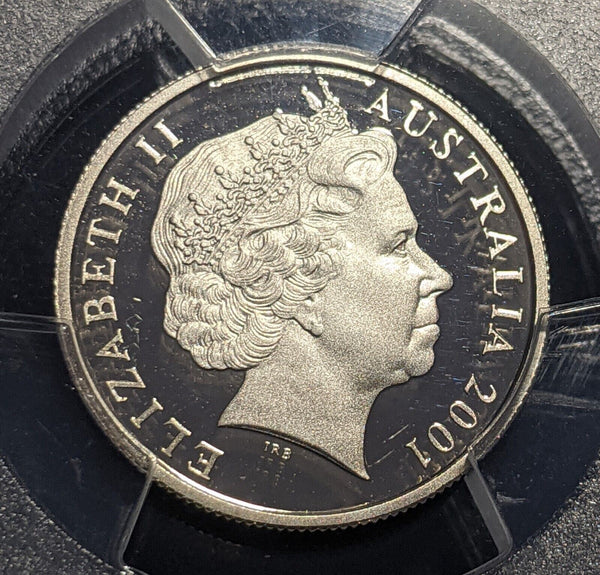 2001 Proof Five Cent 5c Australia PCGS PR70DCAM FDC UNC #2136