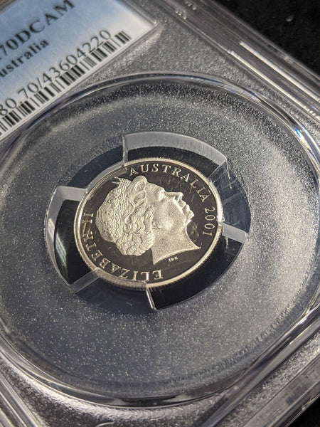 2001 Proof Five Cent 5c Australia PCGS PR70DCAM FDC UNC #2136