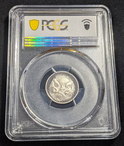 2001 Proof Five Cent 5c Australia PCGS PR70DCAM FDC UNC #2136