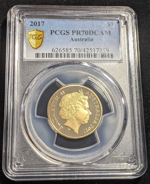 2017 Proof One Dollar $1 Australia PCGS PR70DCAM FDC UNC #2137