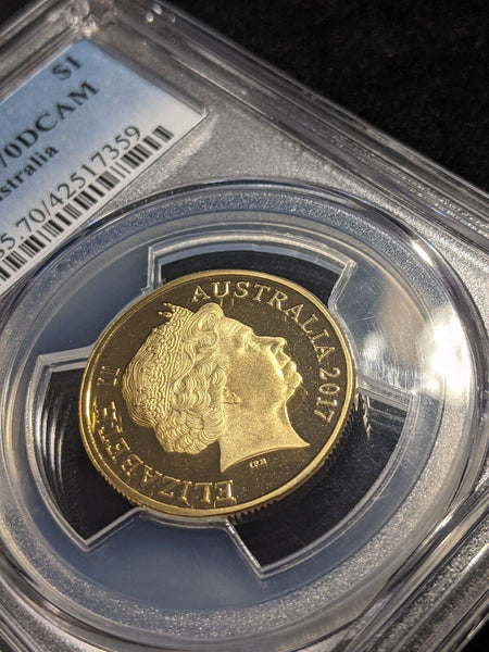 2017 Proof One Dollar $1 Australia PCGS PR70DCAM FDC UNC #2137