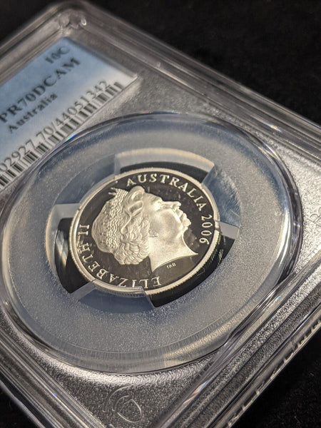 2006 Proof Ten Cent 10c Australia PCGS PR70DCAM FDC UNC #2143