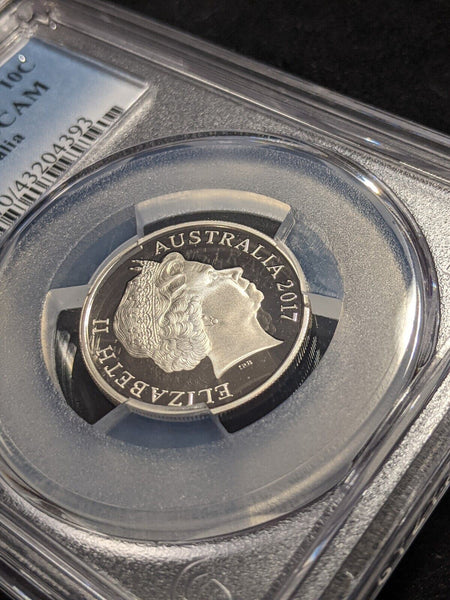 2017 Proof Ten Cent 10c Australia PCGS PR70DCAM FDC UNC #2144