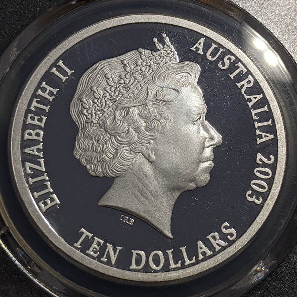 2003 Proof Silver Ten Dollar $10 Port Phillip Pattern PCGS PR69DCAM FDC UNC