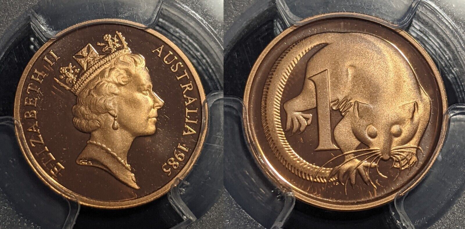 1985 Proof One Cent 1c Australia PCGS PR70DCAM FDC UNC #2146