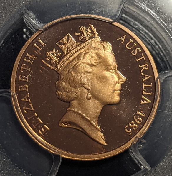 1985 Proof One Cent 1c Australia PCGS PR70DCAM FDC UNC #2146
