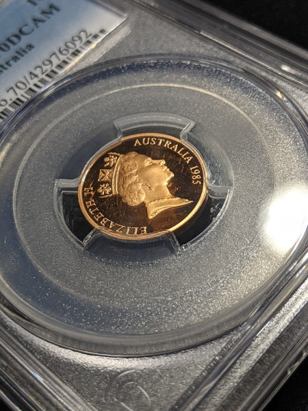 1985 Proof One Cent 1c Australia PCGS PR70DCAM FDC UNC #2146