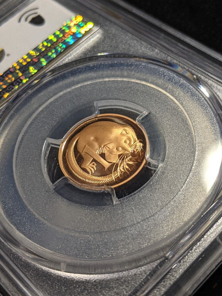 1985 Proof One Cent 1c Australia PCGS PR70DCAM FDC UNC #2146