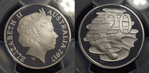 2017 Proof Twenty Cent 20c Australia PCGS PR70DCAM FDC UNC #2148