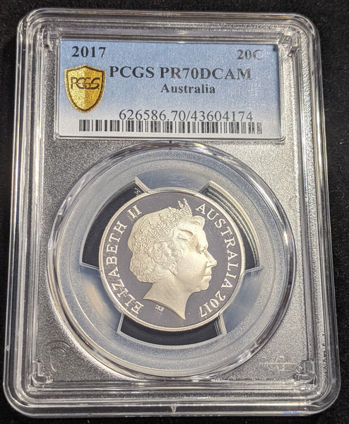 2017 Proof Twenty Cent 20c Australia PCGS PR70DCAM FDC UNC #2148