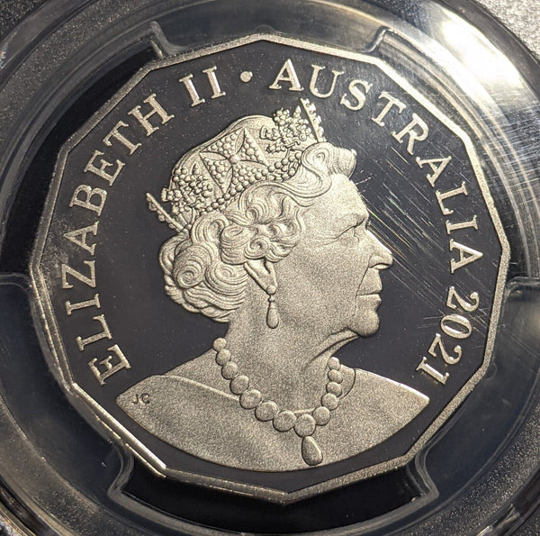 2021 Proof Fifty Cent 50c Australia PCGS PR70DCAM FDC UNC #2154