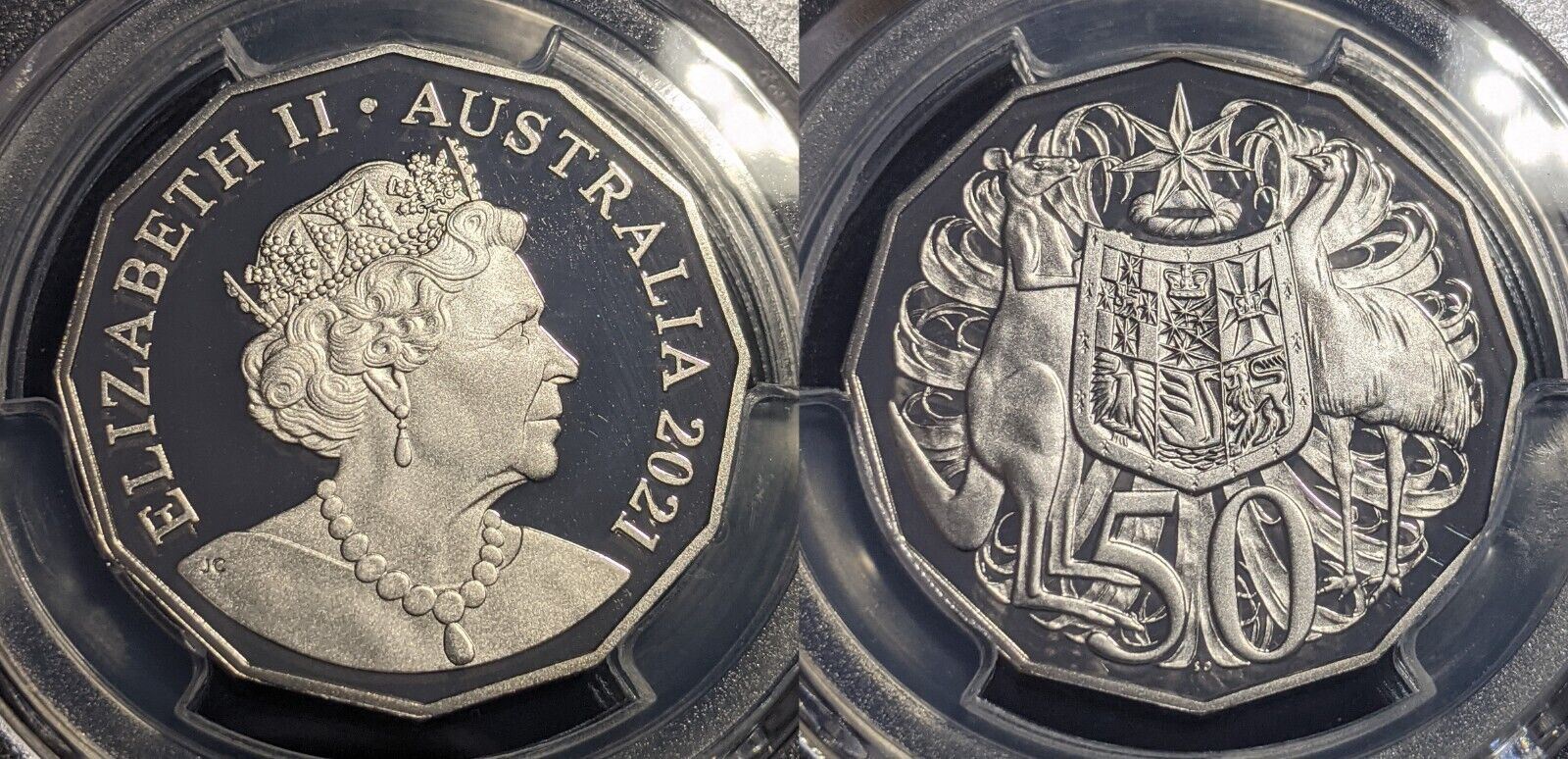 2021 Proof Fifty Cent 50c Australia PCGS PR70DCAM FDC UNC #2159