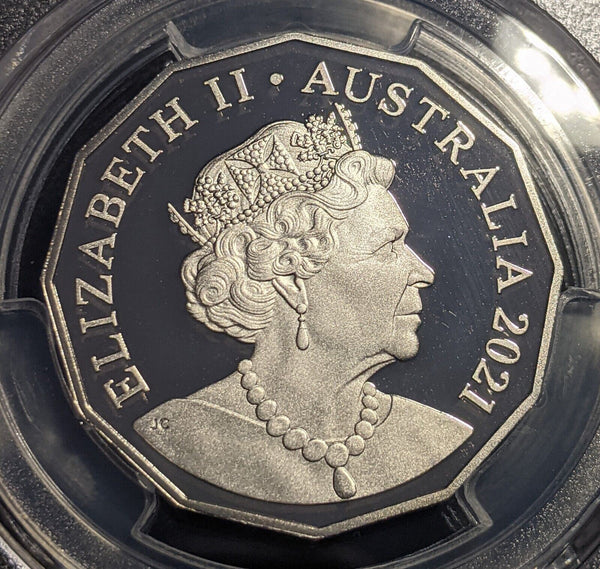 2021 Proof Fifty Cent 50c Australia PCGS PR70DCAM FDC UNC #2159