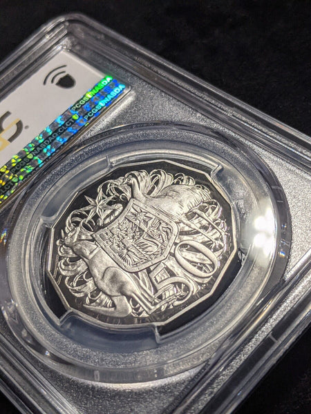 2021 Proof Fifty Cent 50c Australia PCGS PR70DCAM FDC UNC #2159