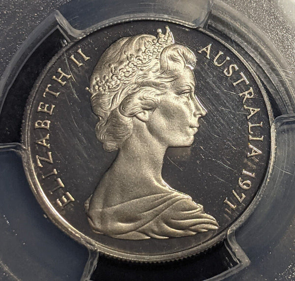 1971 Proof Ten Cent 10c Australia PCGS PR67DCAM FDC UNC #2165