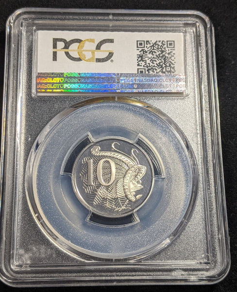 1971 Proof Ten Cent 10c Australia PCGS PR67DCAM FDC UNC #2165