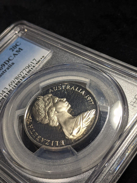 1977 Proof Twenty Cent 20c Australia PCGS PR69DCAM FDC UNC #2168