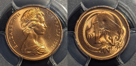 1971 One Cent 1c Australia PCGS MS66RD GEM UNC #2167