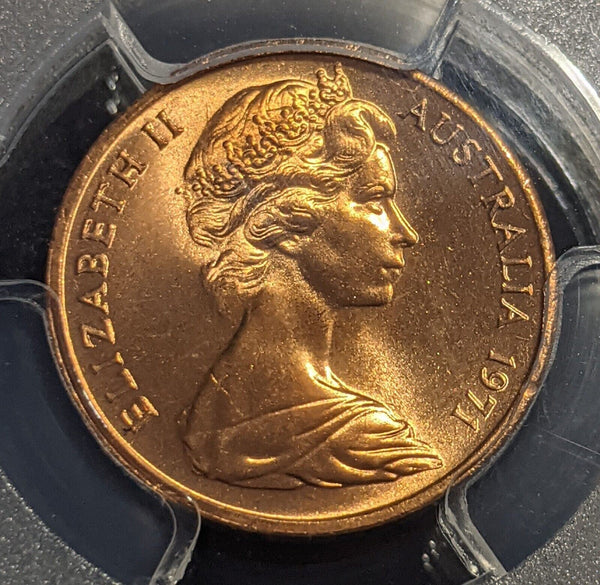 1971 One Cent 1c Australia PCGS MS66RD GEM UNC #2167