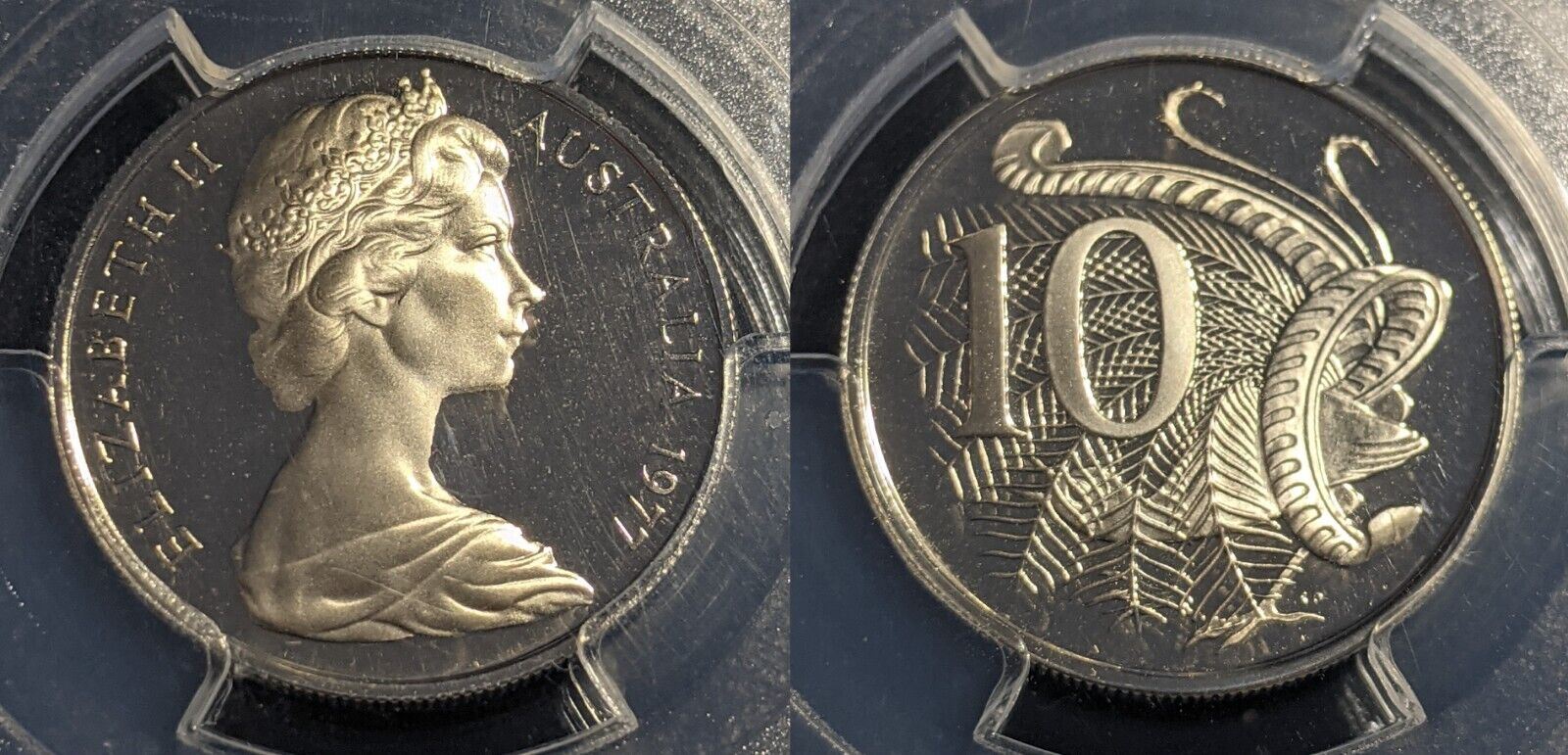1977 Proof Ten Cent 10c Australia PCGS PR69DCAM FDC UNC #2169