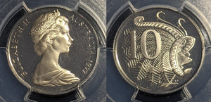 1977 Proof Ten Cent 10c Australia PCGS PR69DCAM FDC UNC #2169