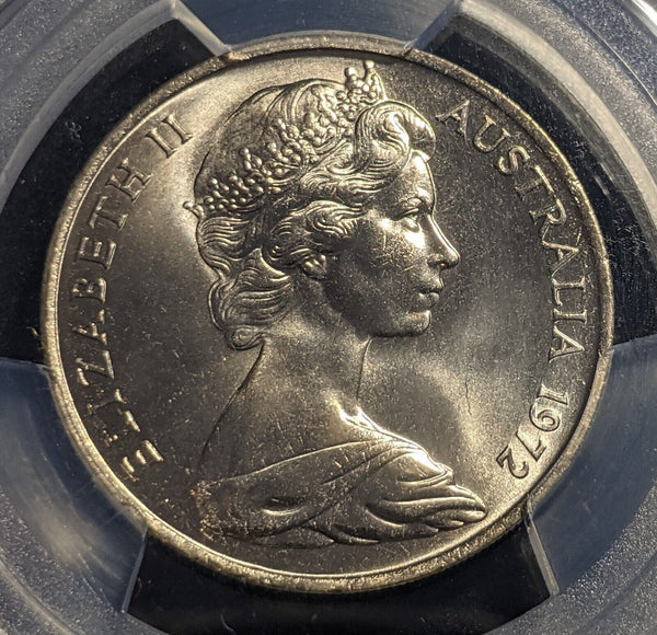 1972 Twenty Cent 20c Australia PCGS MS66 GEM UNC #2173