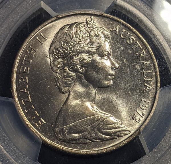 1972 Twenty Cent 20c Australia PCGS MS65 GEM UNC #2172