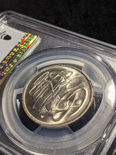 1972 Twenty Cent 20c Australia PCGS MS65 GEM UNC #2172