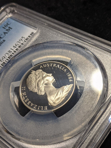 1984 Proof Ten Cent 10c Australia PCGS PR69DCAM FDC UNC #2175