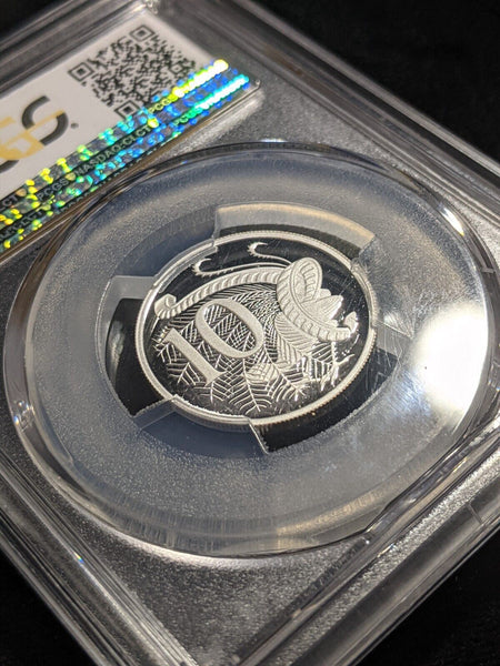 2008 Proof Silver Ten Cent 10c Australia PCGS PR69DCAM FDC UNC #2182