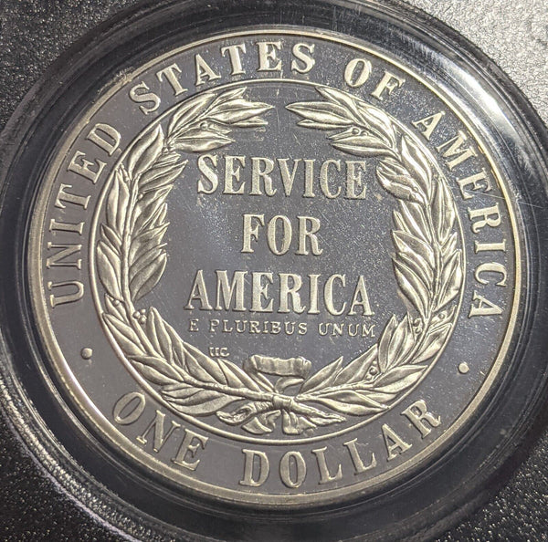 USA Proof 1996-S Dollar National Community Service Commemorative PCGS PR70DCAM