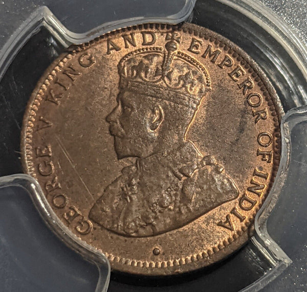 Ceylon 1926 Half Cent 1/2c PCGS MS63RB CHOICE UNC KM# 106 #2187