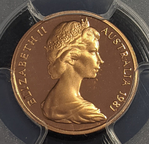1981 Proof One Cent 1c Australia PCGS PR68DCAM FDC UNC #2197